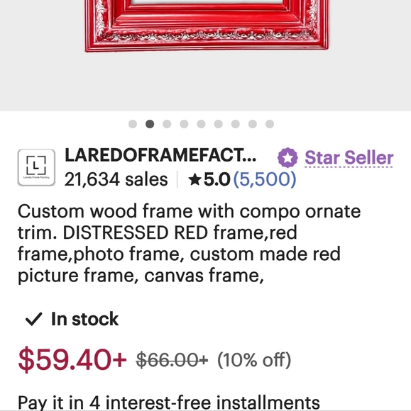 Marilyn Monroe Red Lips white Fur Print, Framed Vintage chic Ornate lipstick red - Picture 2 of 4